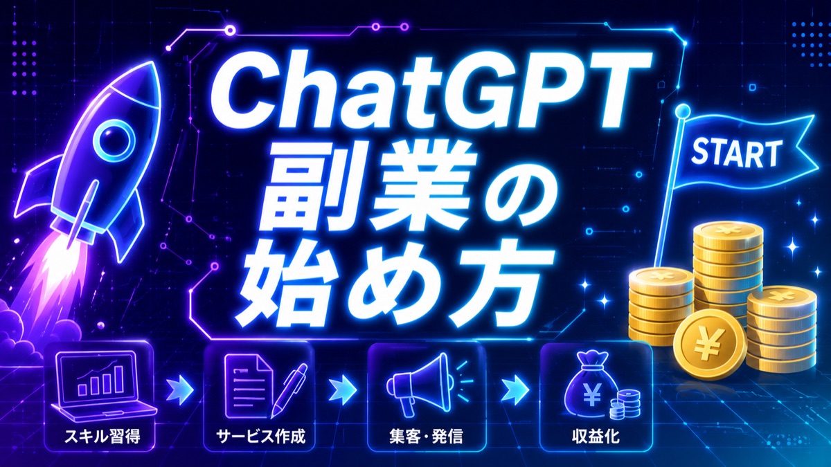 ChatGPT副業の始め方|初心者が月5万円稼ぐまでの完全ガイド
